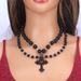 Jewelry Halloween Dark Simple Fashion Cross Pearl Hip Hop Punk Necklace_ipsvogv.com