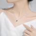 Women's Jewelry Silver Moissanite Necklace Starry And Sparkling Light Luxury Fashion Colorful Moissanite Necklace_ipsvogv.com