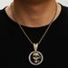 Hip Hop New Product Drip Oil Alloy Pendant Personalized Cool 3D Skull Necklace Men's Jewelry_ipsvogv.com