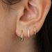 Women’s Jewelry Set Fashion Brass With Real Gold Plating Hot Selling Simple And Elegant Zircon Inlaid Circle Earrings For Ladies Three Piece Set_ipsvogv.com