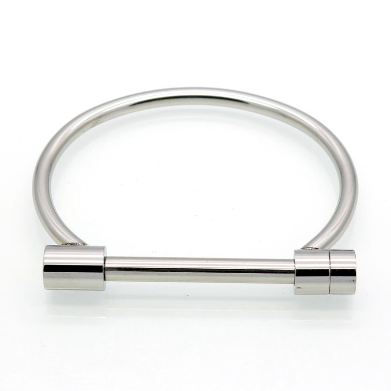 Titanium Steel Horseshoe Vacuum Gold Plated Bracelet D Shaped Horseshoe Buckle Stainless Steel Bracelet_ipsvogv.com
