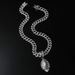 New Hot Selling Hip Hop Jewelry Zinc Alloy Rugby Full Diamond Pendant Necklace Accessories_ipsvogv.com