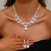 Women’s Jewelry Set Fashion Jewelry Popular Gold Fashion Crystal Loose Diamond Necklace Earring Set_ipsvogv.com