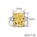 Cao Shi Handmade Luxury Four Claw Square Diamond Zircon Ring Women's Valentine's Day Gift Accessories_ipsvogv.com