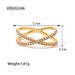 Simple cross diamond ring for women, niche design pinky ring, fashionable personality, popular online, versatile, non fading ring_ipsvogv.com