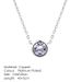 Hot Selling Jewelry, Simple Circular Small Pendant Necklace, Popular Zircon Plated Rose Gold Jewelry_ipsvogv.com