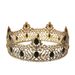 Golden Crown Simple Multi Color Full Round King Crown Headdress Birthday Bride Crown Universal_ipsvogv.com
