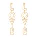 Women’s Jewelry Set Fashion Retro Style LOVE Letter Earrings For Women Personality Fashion Gold Earrings_ipsvogv.com
