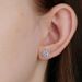 Simple And Dazzling 1ct Moissanite Earrings For Men And Women S925 Silver Full Of Colored Gemstones Earrings_ipsvogv.com