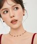 Advanced French Style Interval Cut Red Agate Necklace, Niche, Light Luxury, Simple Collarbone Chain, Free For Best_ipsvogv.com