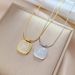 Body 【 Full Titanium Steel 】 Block Cat's Eye Stone Minimalist Gold Necklace In The Furnace, Female Ins Mesh Red 【 】 Furnace,_ipsvogv.com