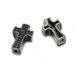 Fashion Punk Style Micro Inlaid Zircon Cross Four Color Pierced Bracelet Necklace Loose Beads Jewelry Accessories_ipsvogv.com