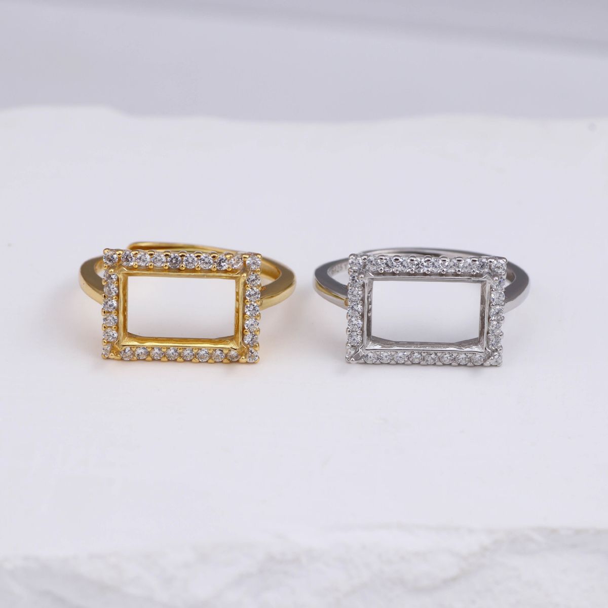 S Sterling Silver Men's Ring Set With Geometric Square Inlay Of Jadeite, Agate, And Jade_ipsvogv.com