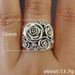 Cao Shi Classic Alloy Flower Women's Ring Hand Jewelry_ipsvogv.com