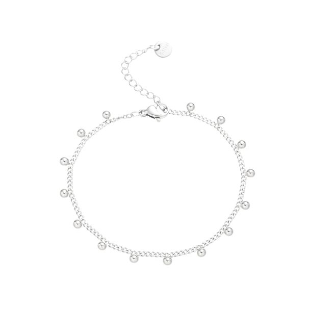 Women's Jewelry Titanium Steel Bead Bracelet Hand Jewelry Stainless Steel Non Fading Ins Texture Multi Color Matching Anklet_ipsvogv.com