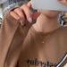 Stainless Diamond Shaped Heart-shaped Necklace With Spliced Metal Small Peach Heart Necklace, Women's Short Fashion,_ipsvogv.com