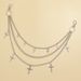 Fashionable Size Cross Pendant, Hip-hop Trend Circle, Geometric Three-layer Metal Pants Chain, Street Gender Free Style_ipsvogv.com