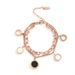 Black and white shell Roman digital double-layer titanium steel bracelet women's handmade popular jewelry new arrivals bracelet accessories jewelry_ipsvogv.com