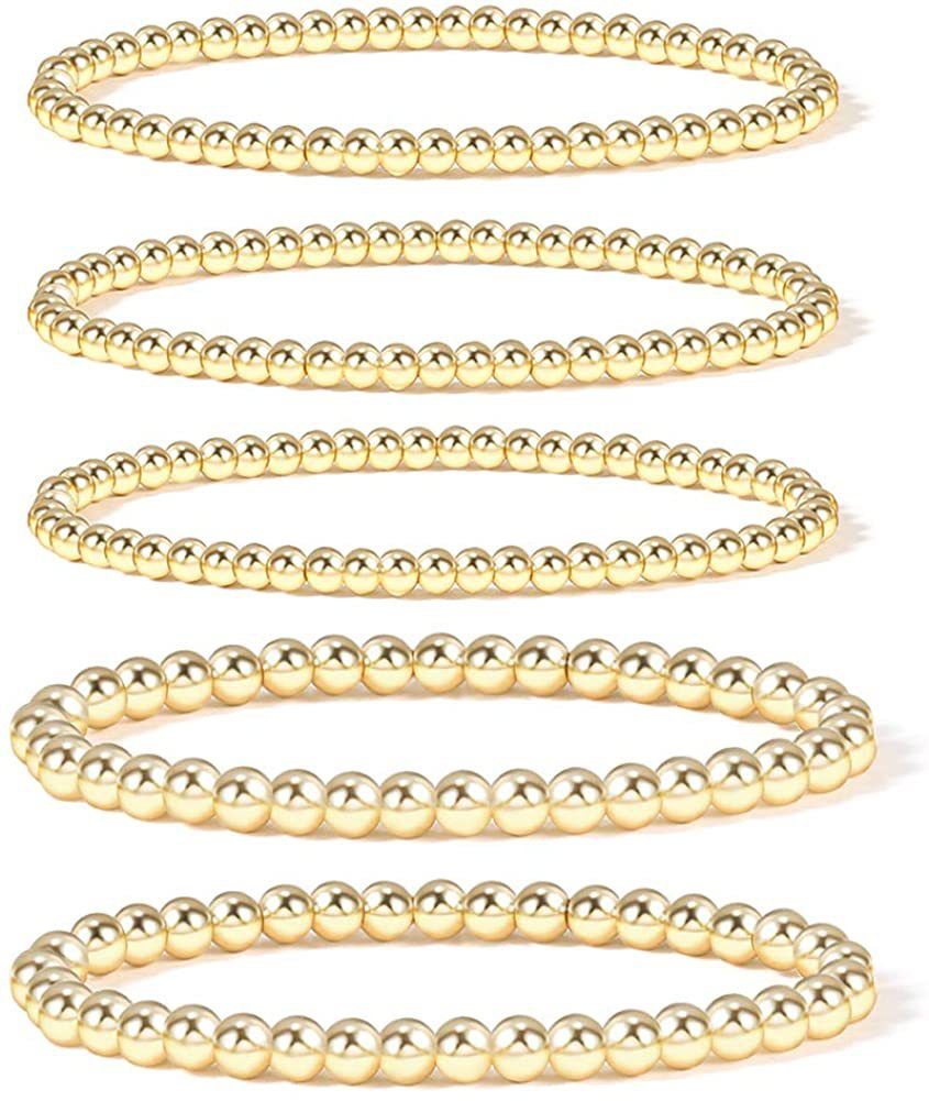 New Versatile 4/6mm Bead Set Couple Beach Style Geometric CCB Elastic Bracelet_ipsvogv.com