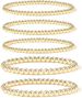 New Versatile 4/6mm Bead Set Couple Beach Style Geometric CCB Elastic Bracelet_ipsvogv.com