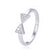 Unisex New Style Niche Simple Temperament Diamond Zircon CZ Ring Opening Design Adjustable Ins Style Female Ring_ipsvogv.com