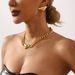 N11921 Exaggerated 3D Geometry Necklace ZA Style Classic Light Luxury Exquisite Versatile Earrings_ipsvogv.com