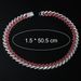 Personalized new product 15mm full diamond Cuban thick chain hip-hop dual color necklace for men's accessories_ipsvogv.com