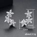 Cao Shi's Classic AAA Horse Eye Zircon Female Creative Five Petal Flower Student Earrings, Are Selling Well_ipsvogv.com