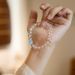 8MM White Female Lusi Same Style Sea Blue Treasure Bracelet, High Grade Transparent Crystal Bracelet_ipsvogv.com