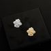 Unisex Jewelry Fashion clover full zirconium braces micro inlaid gold plated high quality single gold tooth hot hip hopHIPHOP tooth_ipsvogv.com