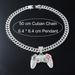 Hip Hop Alloy Full Diamond Game Machine Pendant Cuban Chain Necklace Nightclub Personalized Bounce Di Decoration_ipsvogv.com
