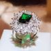 celebrity High End Streaming Internet Live New Product, Light Luxury Simulation Inlaid With Green Zircon Full Diamond, Product, Diamond,_ipsvogv.com