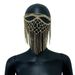Halloween masquerade rhinestone catwoman mask party hollow tassel face jewelry_ipsvogv.com