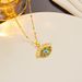 Fashionable And Trendy New Product Titanium Necklace, Lucky Female Devil's Eye Set With Diamond Pendant, Stainless Steel_ipsvogv.com