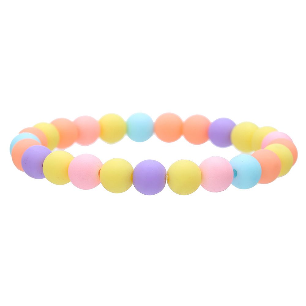 Children's Bracelet Set Ins Style Cartoon Dopamine Style Love Rainbow Stacking Hand Beaded Bracelet_ipsvogv.com