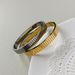 Women’s Jewelry Set Fashion 8mm Stainless Steel Gold Steel Leather Belt Watch Strap Bracelet Hot Selling High Polished Striped Watch Strap Bracelet_ipsvogv.com
