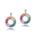 Colorful Zirconium Earrings For Women S925 Silver Inlaid With Colored Gemstones High End Earrings Light Luxury Fashion_ipsvogv.com