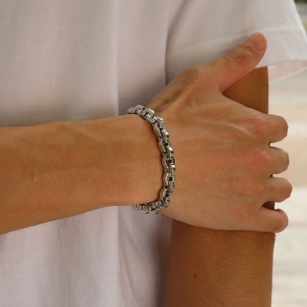 Minimalist Fashion Titanium Cuban Handmade Chain Men's Stainless Steel Hip Hop Versatile Bracelet For Men_ipsvogv.com