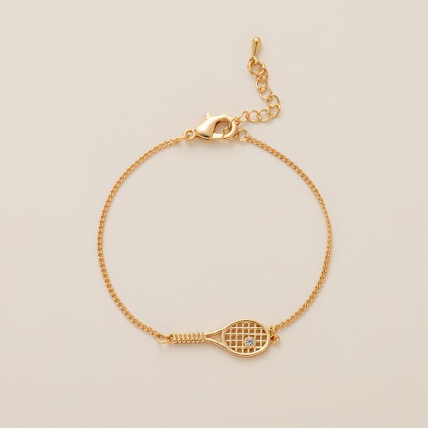 Tennis Racket Necklace, Female Niche Design Pendant, Personalized Collarbone Chain, Ins Sports Series Necklace_ipsvogv.com
