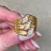 Cao Shi's High-end Light Luxury Style Zircon Inlaid Ring With Delicate Lines For Women, Multi-layer Banquet Ring, New_ipsvogv.com