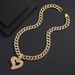 New Men's Women's Large Heart Alloy Necklace With Hip-hop Personality And Fashionable Rap Setting Pendant_ipsvogv.com