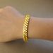Fashion Block Design Women's Bracelets, Copper Gold-plated Bracelet Suitable For Daily Wear As A Party Gift_ipsvogv.com