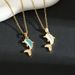 Korean Version Of Minimalist And Personalized Cat's Eye Stone Dolphin Necklace, Cute Female Niche, Popular Online_ipsvogv.com
