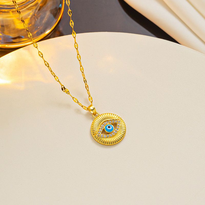 The Popular Blue With Devil's Eyes Türkiye Eye Pendant Necklace Fashion Niche_ipsvogv.com