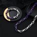 Stainless Steel Jewelry Paint Splicing Cuban Chain Thick Necklace High End Light Luxury Titanium Steel Necklace Hip Hop Men_ipsvogv.com