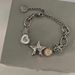 Women’s Jewelry Set Fashion Metallic Star Heart Stitching Men's Bracelets Women's Bracelets Niche Design High End Couple Jewelry New Style_ipsvogv.com