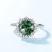 S925 Silver Green Moss Ring Water Grass Agate Fashion Noble Temperament_ipsvogv.com