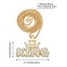 Hip Hop Letter King Hip Hop Pendant Fashion Light Luxury Crown Button Letter Necklace Pendant_ipsvogv.com