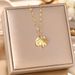 Fashionable Titanium Steel Ear Buckle Female Long Style Hollow One Leaf Wealthy Eardrop Plated Rose Gold Earrings Small_ipsvogv.com