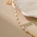 Copper Plated K Gold Natural Freshwater Pearl Gold Round Bead Copper Chain Design Is Not Easy To Allergic Elegant Texture Women's Bracelet_ipsvogv.com